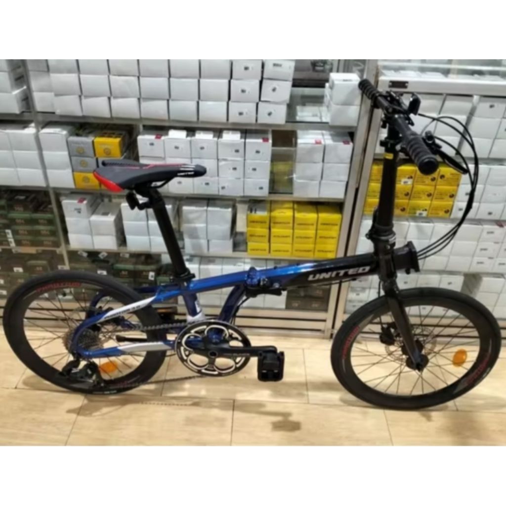 SEPEDA LIPAT FOLDING BIKE 20" UNITED PHANTOM 3.0 ALLOY HYDRAULIC NISEKO 10SP NEW PROMO