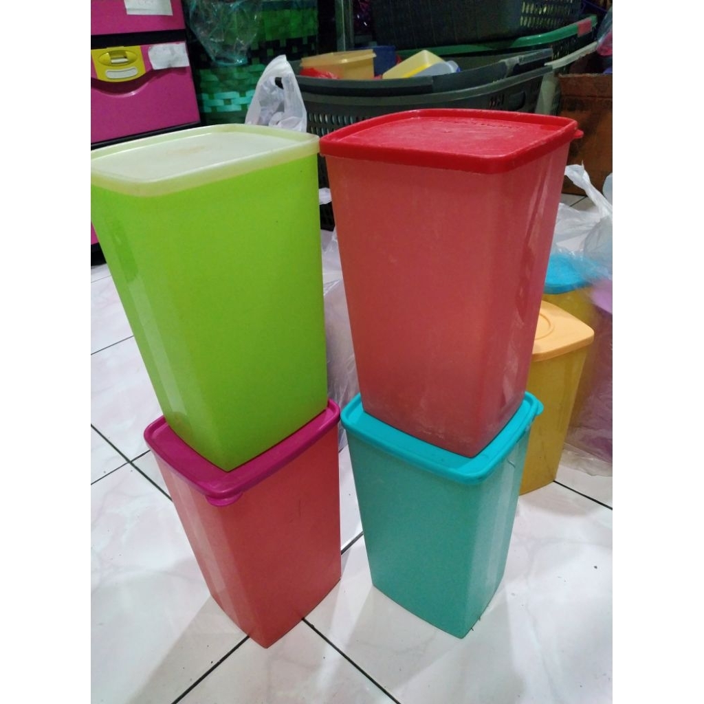 toples summer square tinggi/ besar ORI Tupperware second