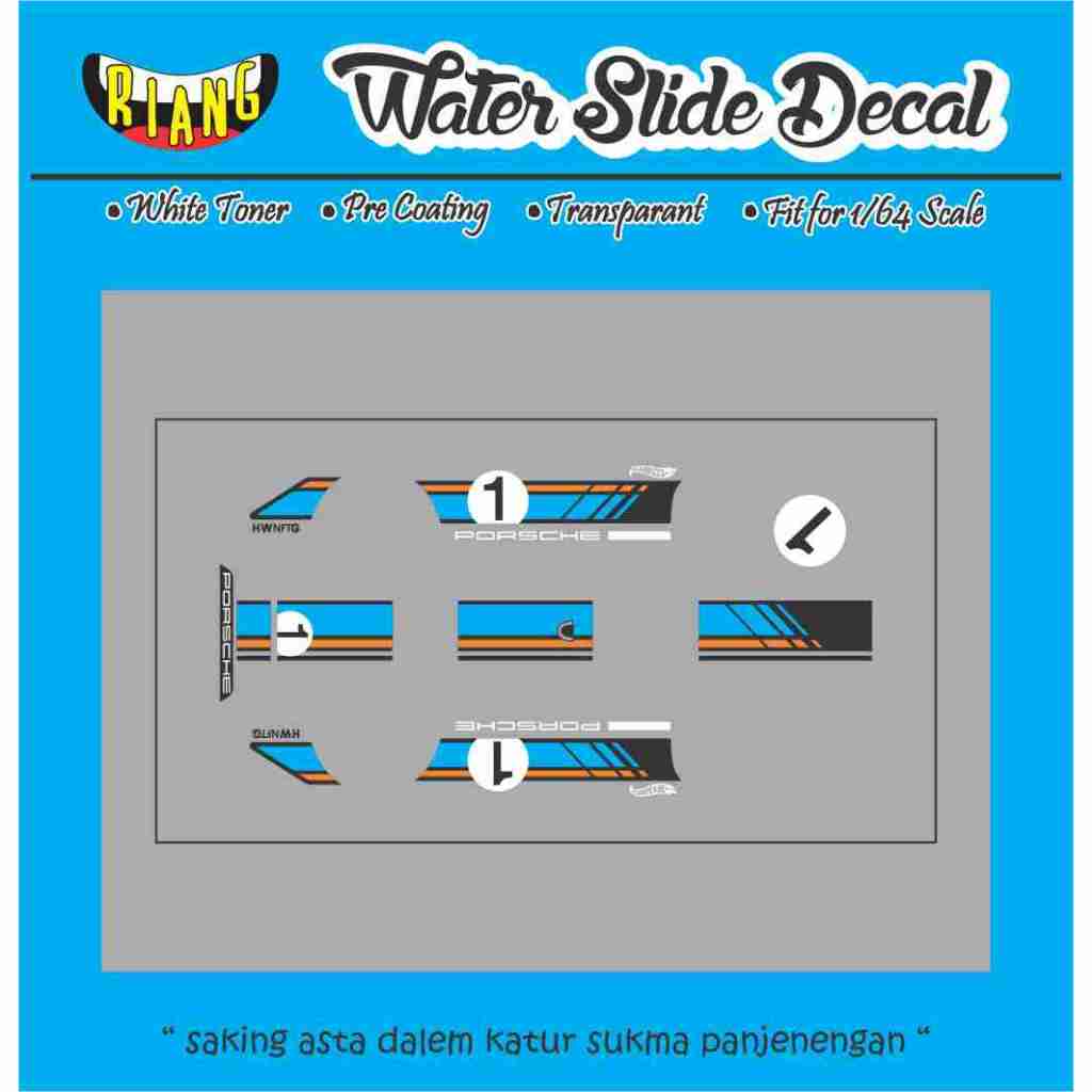 Decal Waterslide Hot Wheels Porsche 917 KH NFT 2023