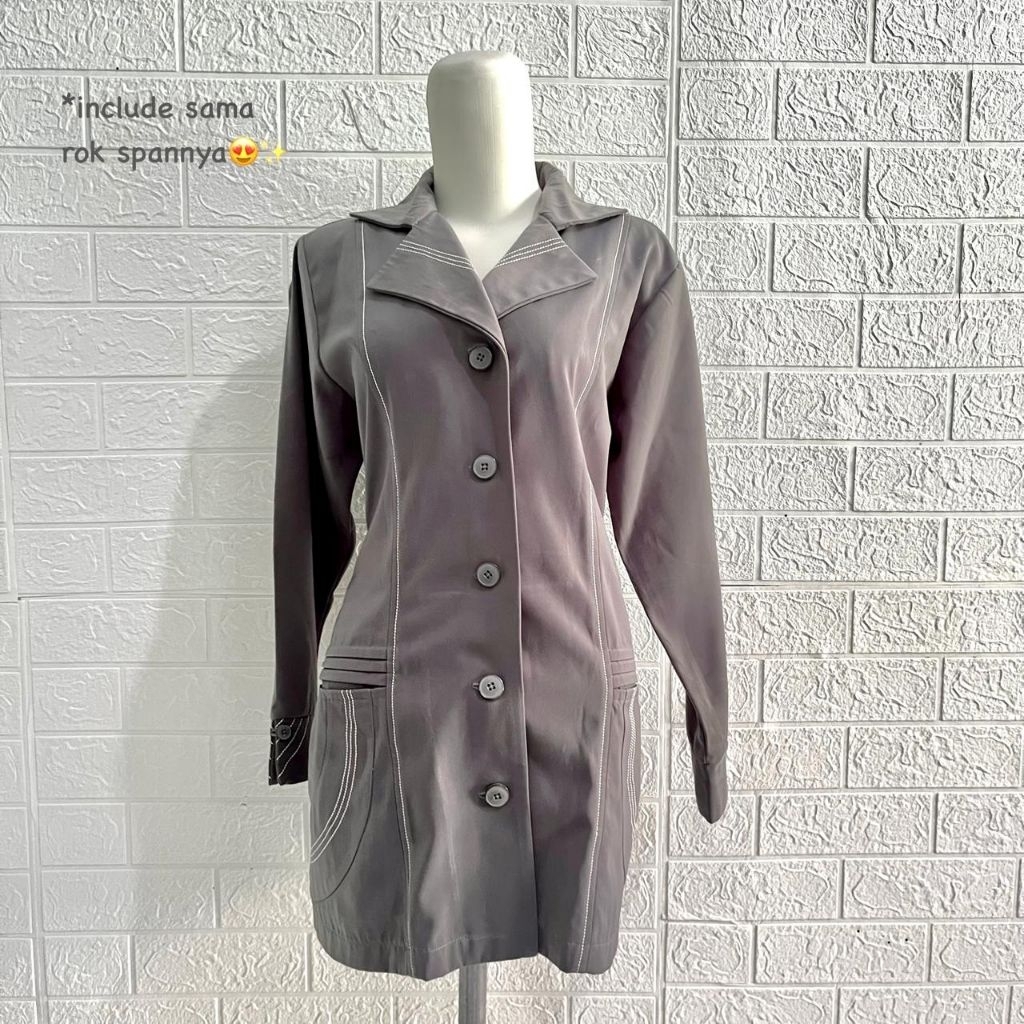 Preloved One set Seragam Guru/Blazer Formal Premium