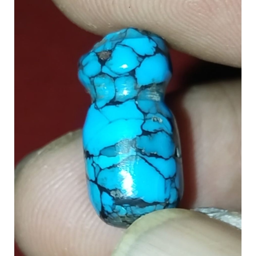 Natural Pirus Persia Jadul Bekas Bandul Tasbih 8,50 Crt, Kode A120