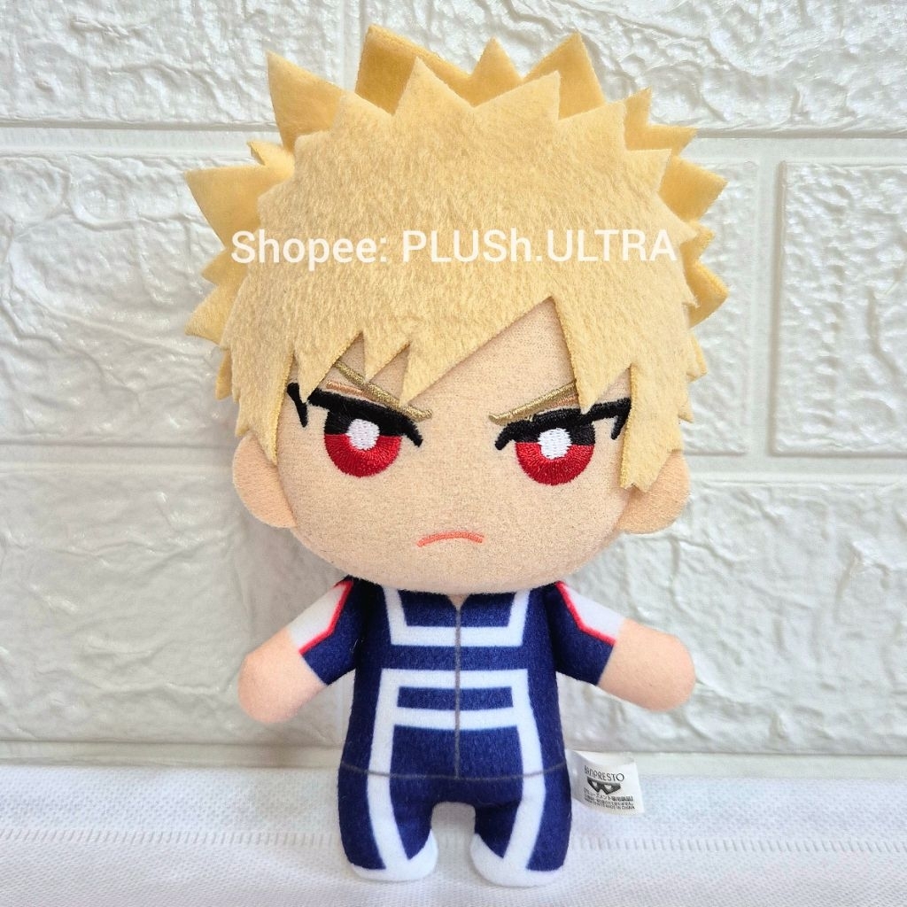 Tomonui Katsuki Bakugo UA Training Suit My Hero Academia MHA BNHA Anime Plush Keychain Gantungan Kun