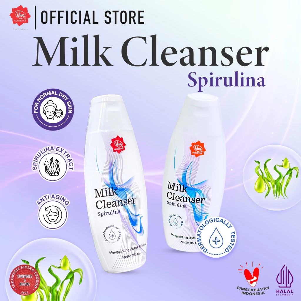 NHIASHOP-Viva Milk Cleanser Spirulina (for Normal & Dry Skin)