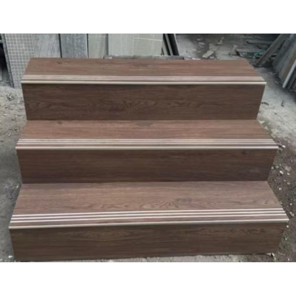 granit trap tangga serat kayu