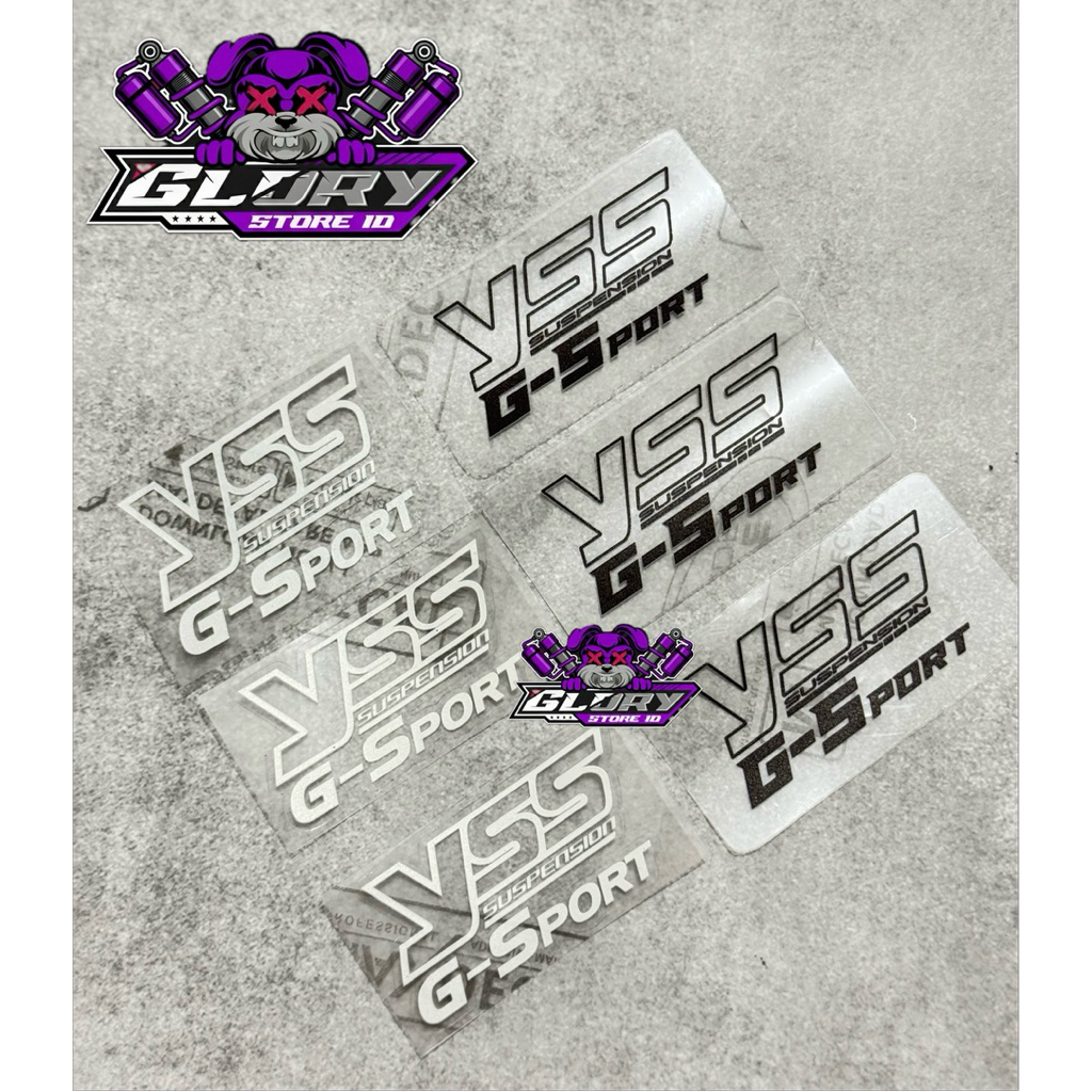 Sticker Shock Belakang YSS G-Sport Transparan Stiker Shock Motor Yss 1Pcs