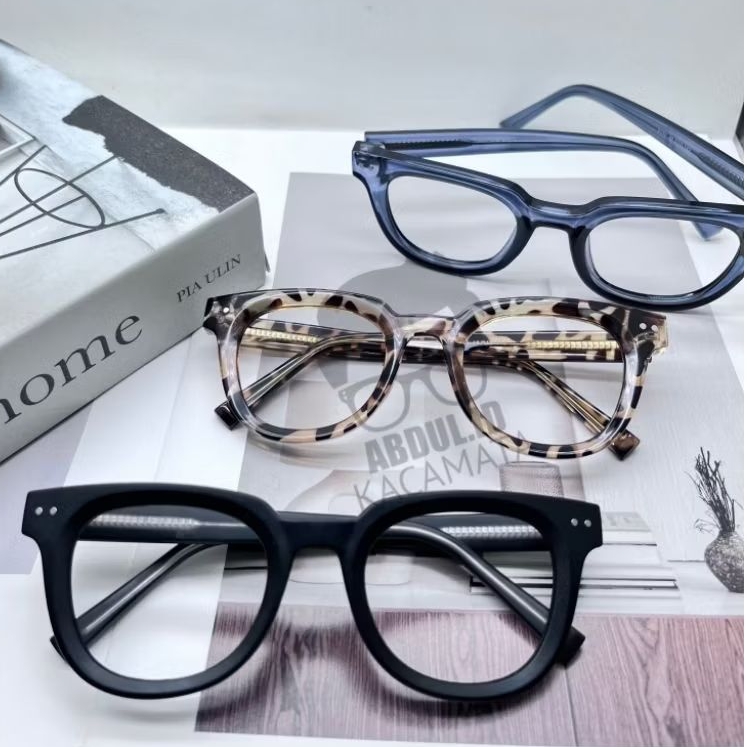 FRAME HARUKA kacamata kotak photo cromic blueray lensa bluecromic eyewer glasses biru kacamata pria 