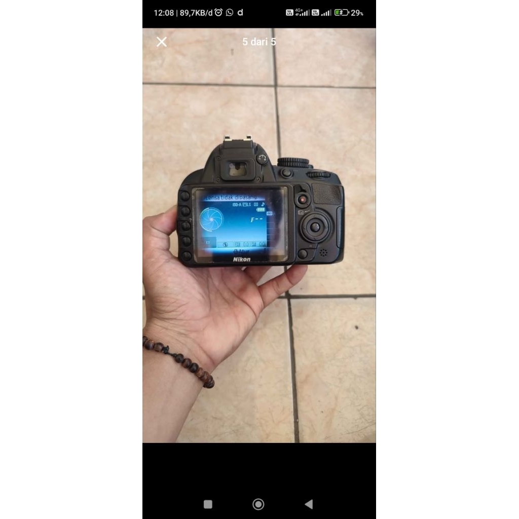 NIKON D3100 + LENSA TELE 55 200MM MURAH