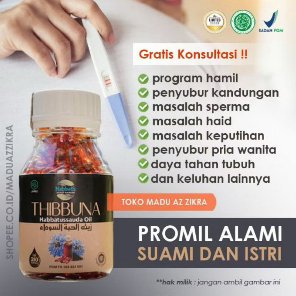 Habbats Thibbuna Habatussauda Habbatussauda Oil 200 kapsul