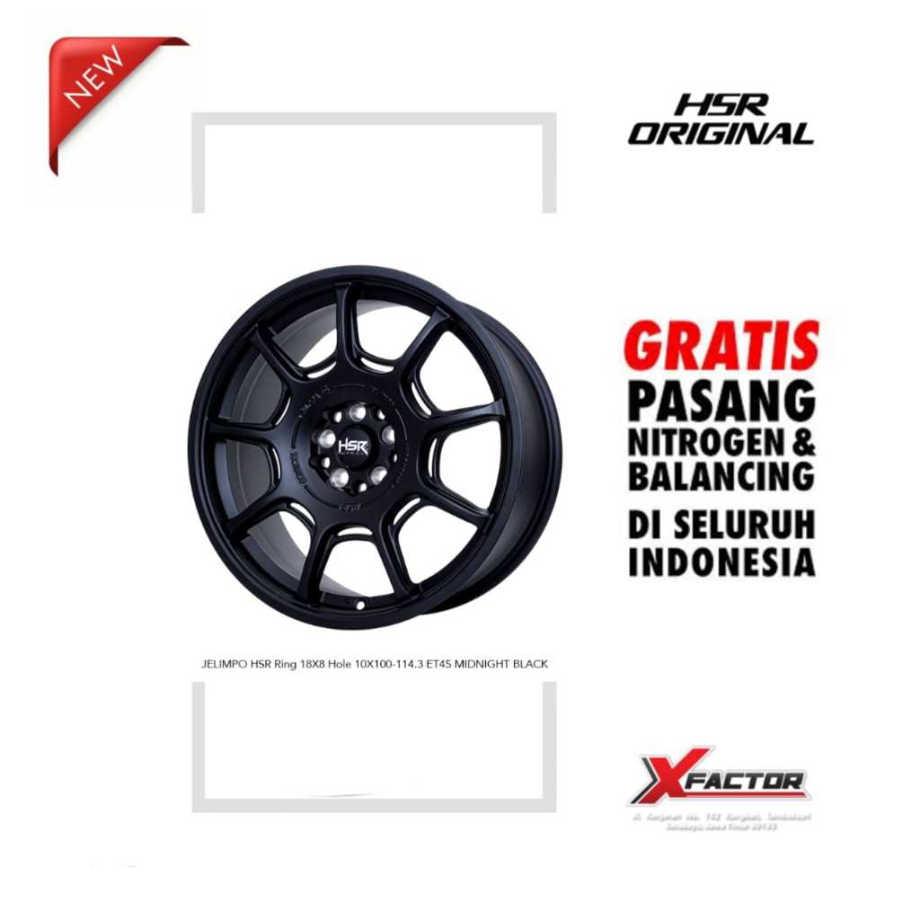 VELG MOBIL R18 HSR R18 JELIMPO R18X8 H 5X100 - 5X114,3 ET45