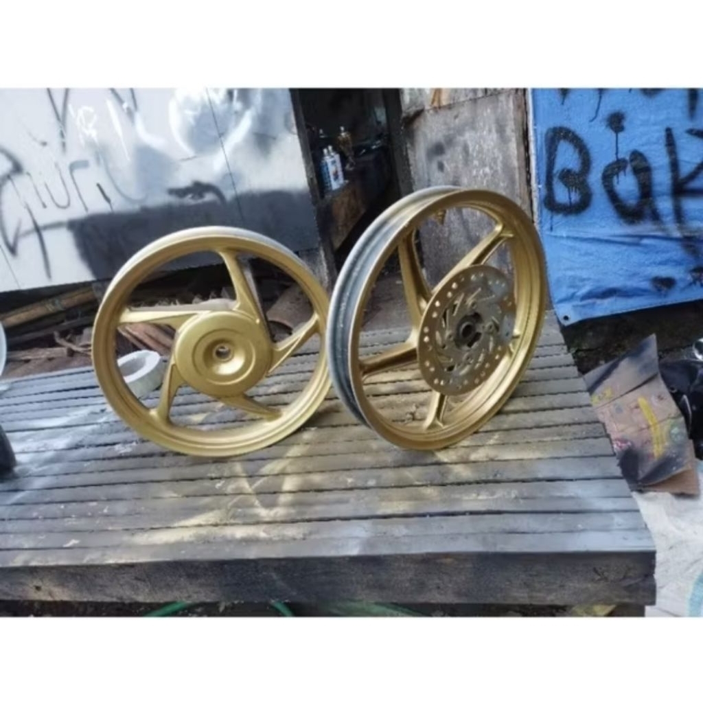 VELG PELEK DEPAN BELAKANG MOTOR HONDA BEAT KARBU FI / VARIO / SCOOPY / BEAT POP COPOTAN ORIGINAL
