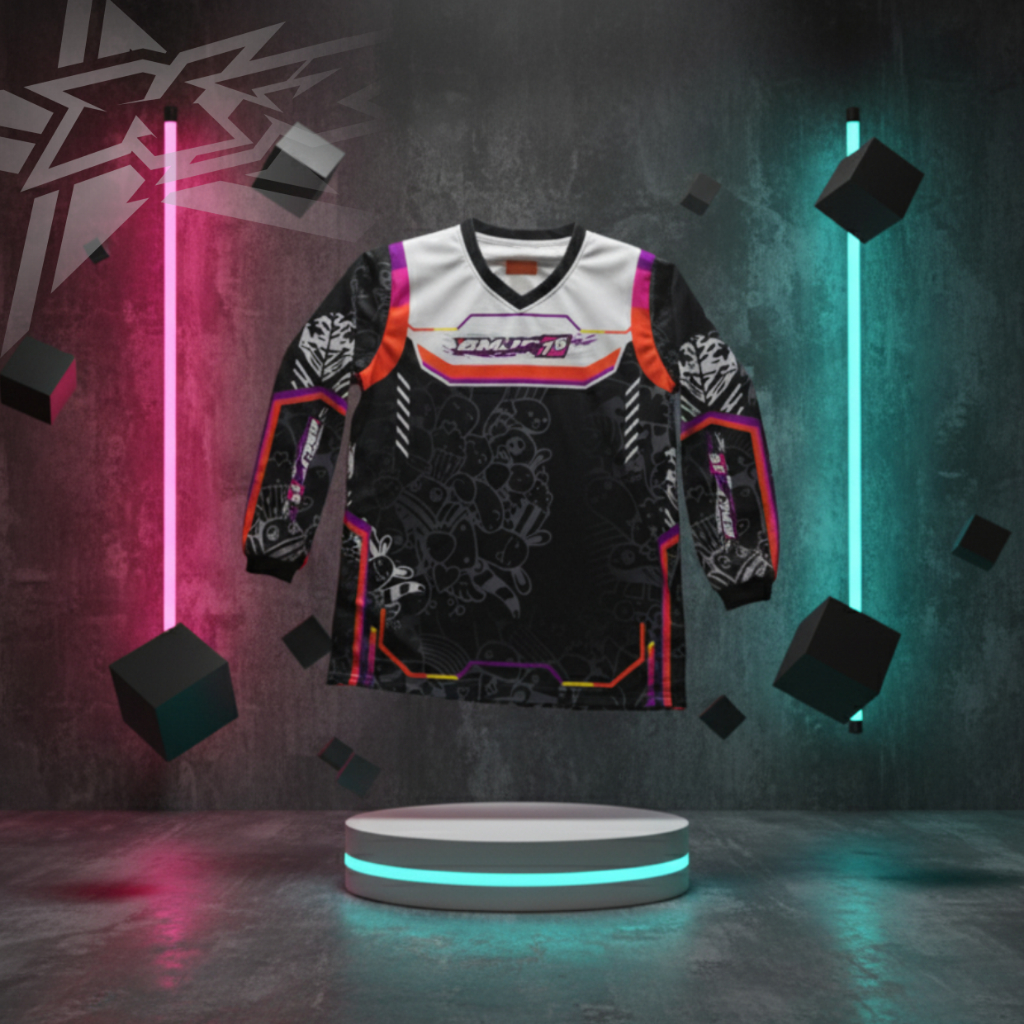 Jersey Custom Satuan Lengan Panjang – Bisa Request Desain, Nama, Nomor, dan Logo Sendiri