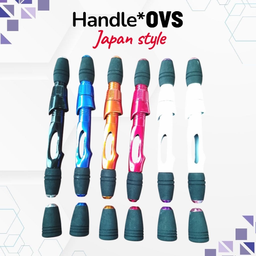 gagang joran OVS Japan style gent 2/handle joran Japan style+reel seat OVS