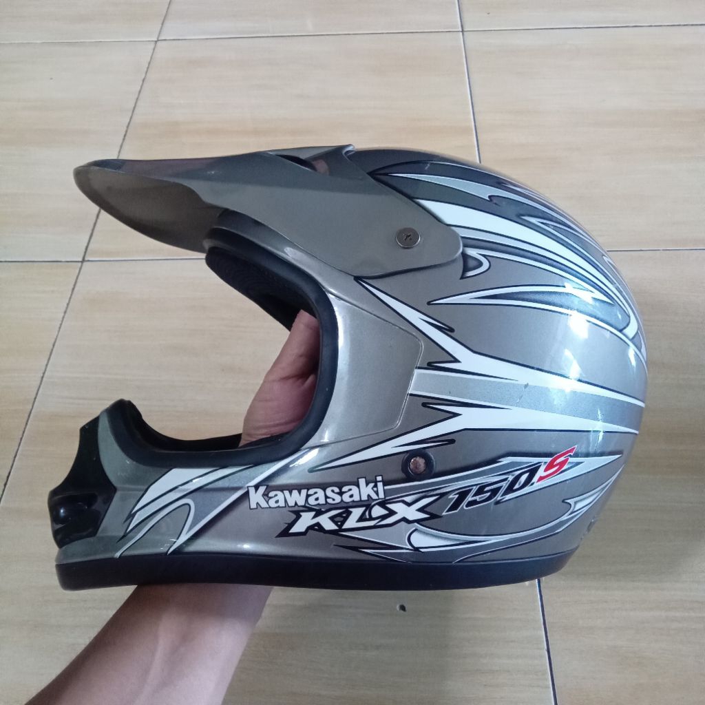 helm kawasaki klx 150 original second