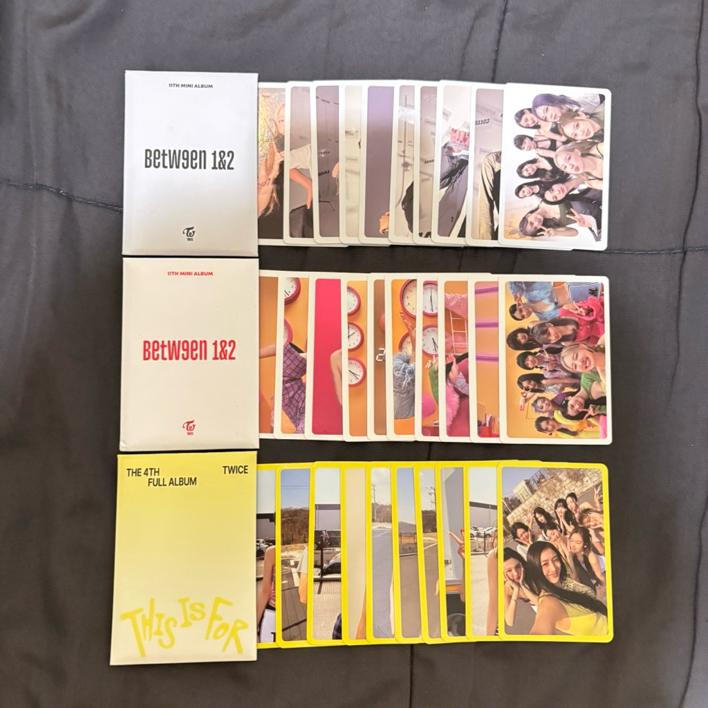 READY STOCK OFFICIAL PHOTOCARD TWICE POB PRE-ORDER BENEFIT SET THIS IS FOR BETWEEN1&2