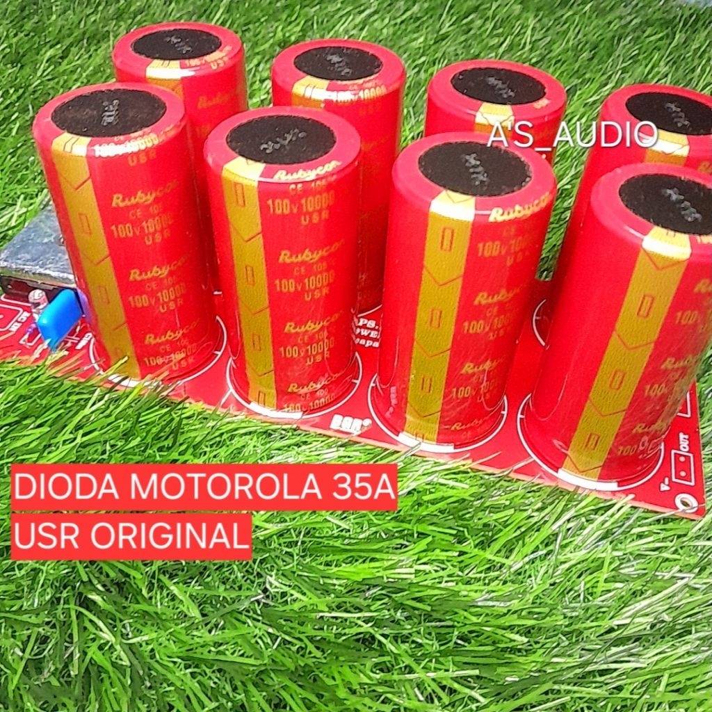 PCB PSU 8 ELCO 100V 10000UF RUBYCON USR ORIGINAL JAPAN