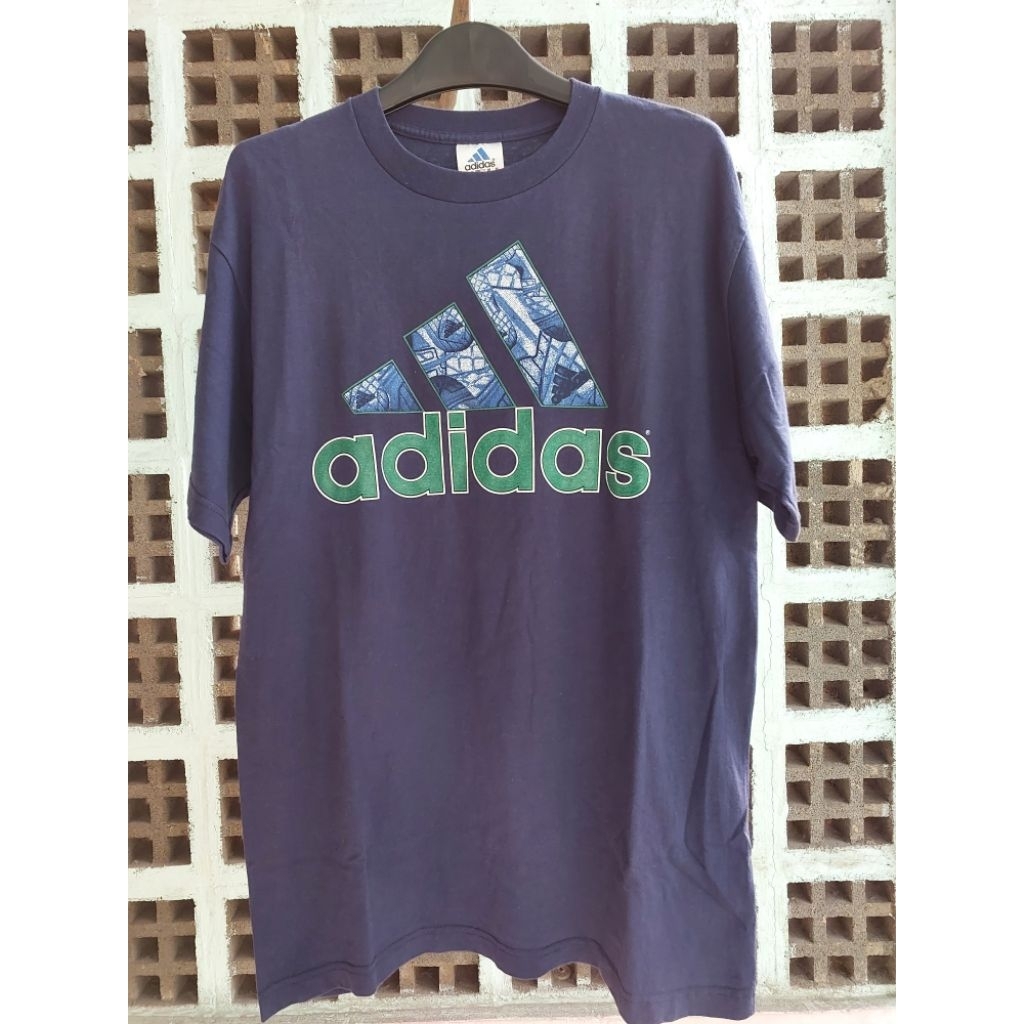 TSHIRT KAOS ADIDAS NAVY BLUE PRIA BAJU SECOND MURAH BRANDED
