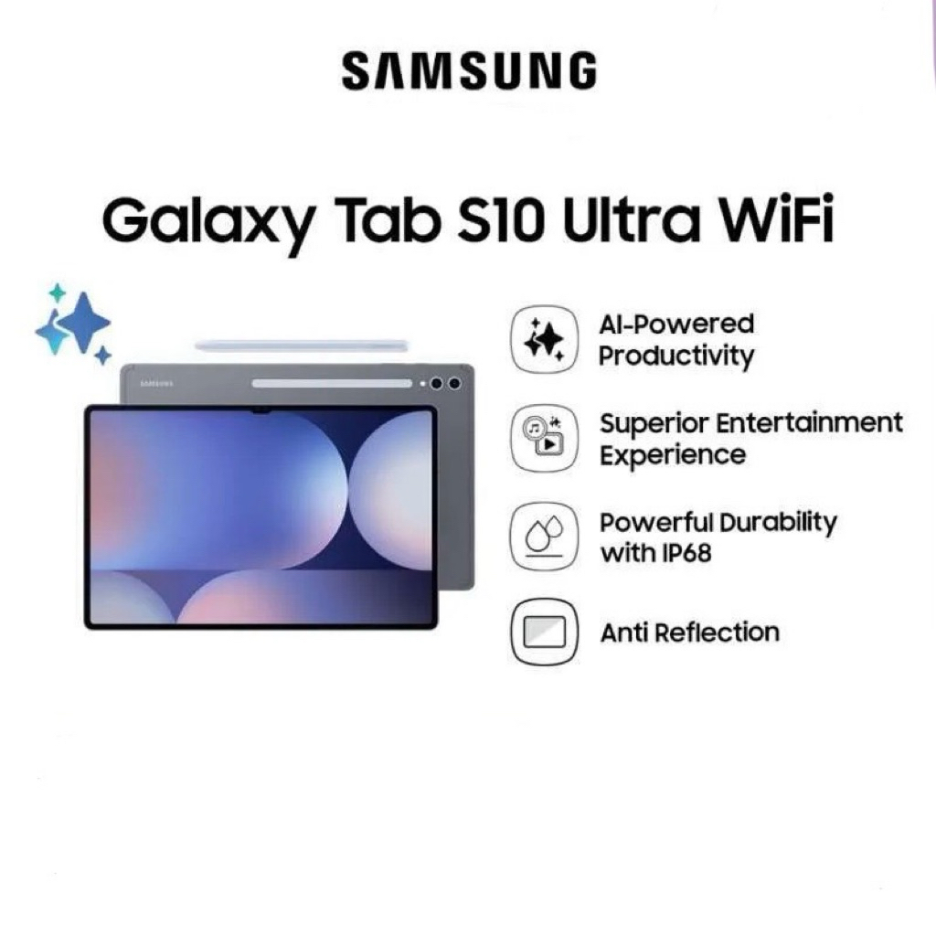 (SECOND ORIGINAL) Samsung Galaxy Tab S10 Ultra Wifi 5G 12/256 GB Tablet 15 inch - Device Only, S10 U