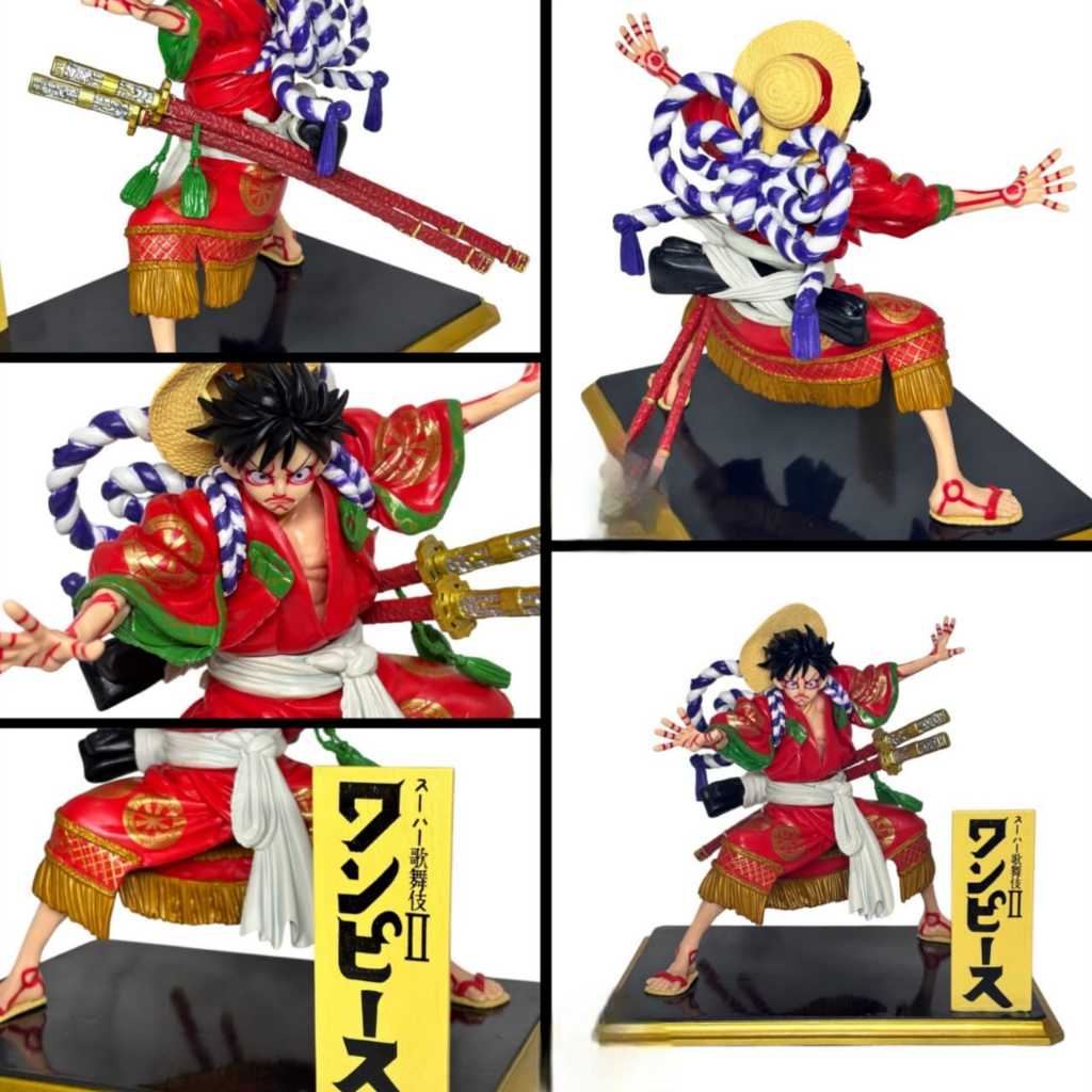 57 ONE PIECE MONKEY D LUFFY WANO SUMO KABUKI STYLE 19CM