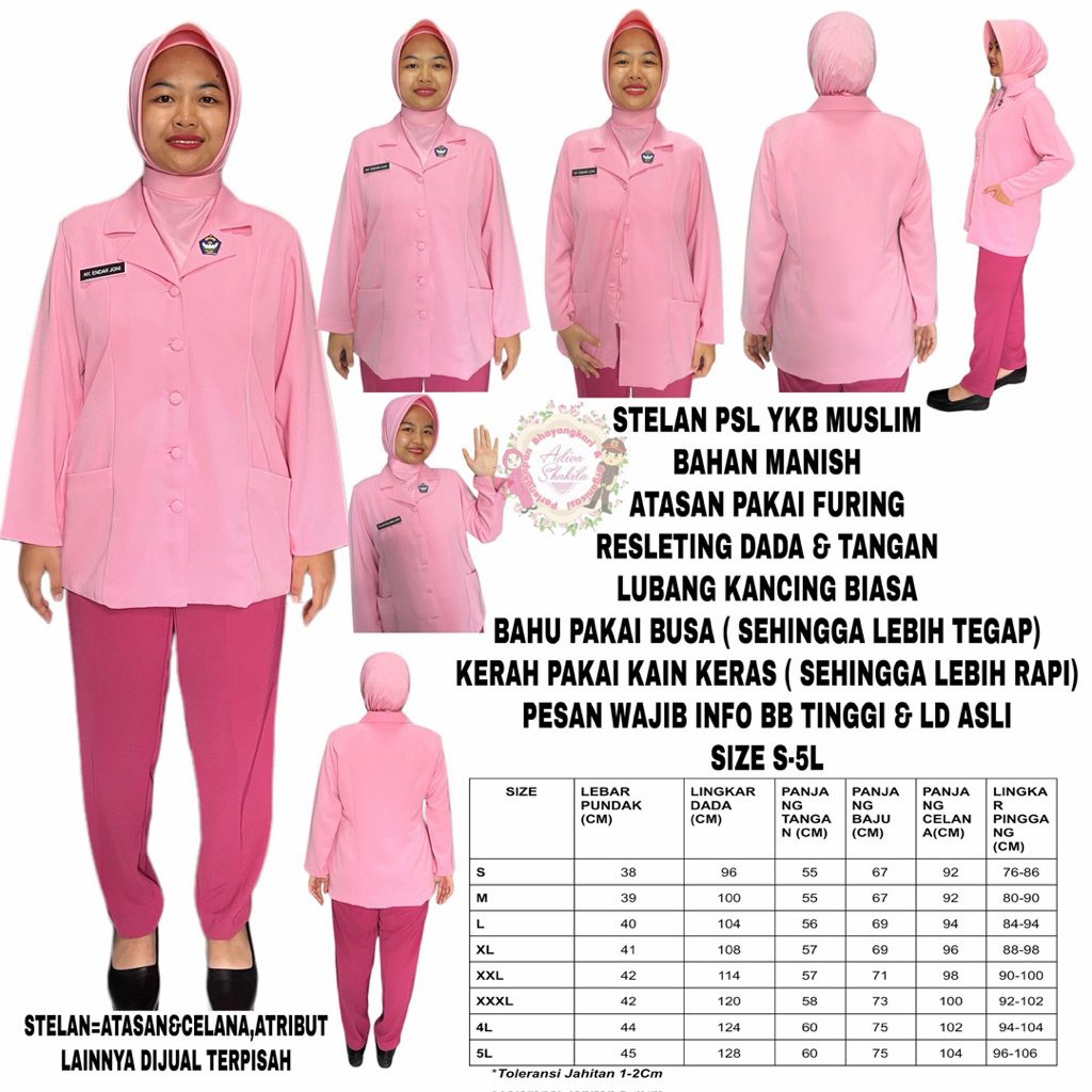 ADIVA -- STELAN PSL YKB  BAHAN MANISH MUSLIM / CELANA PSL SAJA