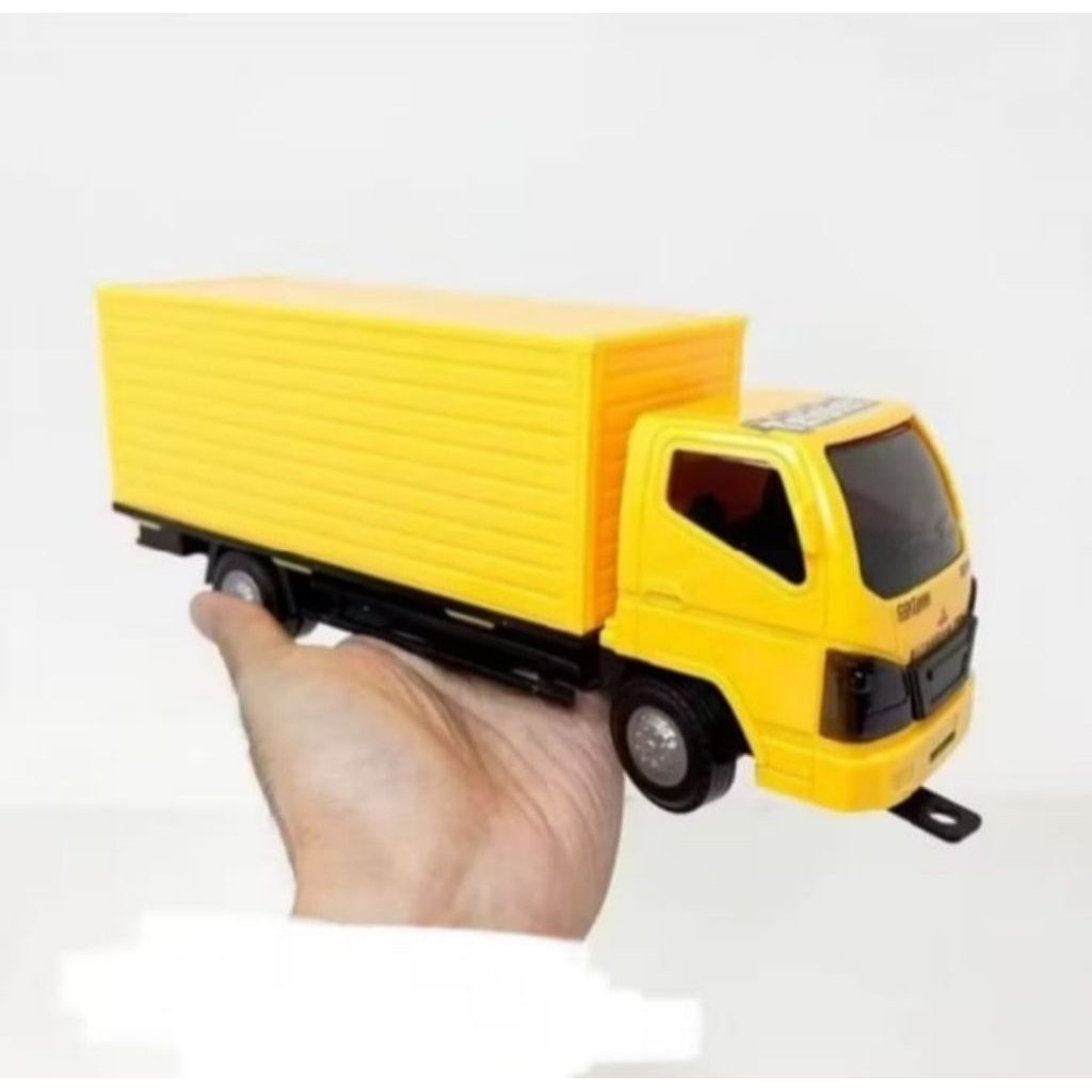 Mainan anak mobil truck box ekspedisi oleng Basuri telolet murah harga satuan perpcs mobil truk bok