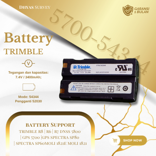 Battery GPS Trimble 5700 5800 Battre GPS RTK GNSS Trimble R6 R7 R8 54344