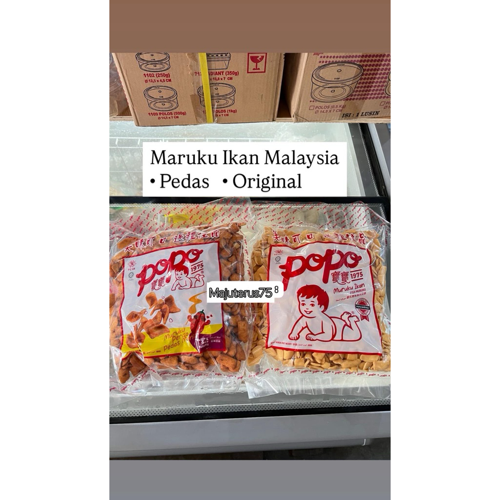 POPO MURUKU IKAN 800 - SNACK IKAN MURUKU - MARUKU