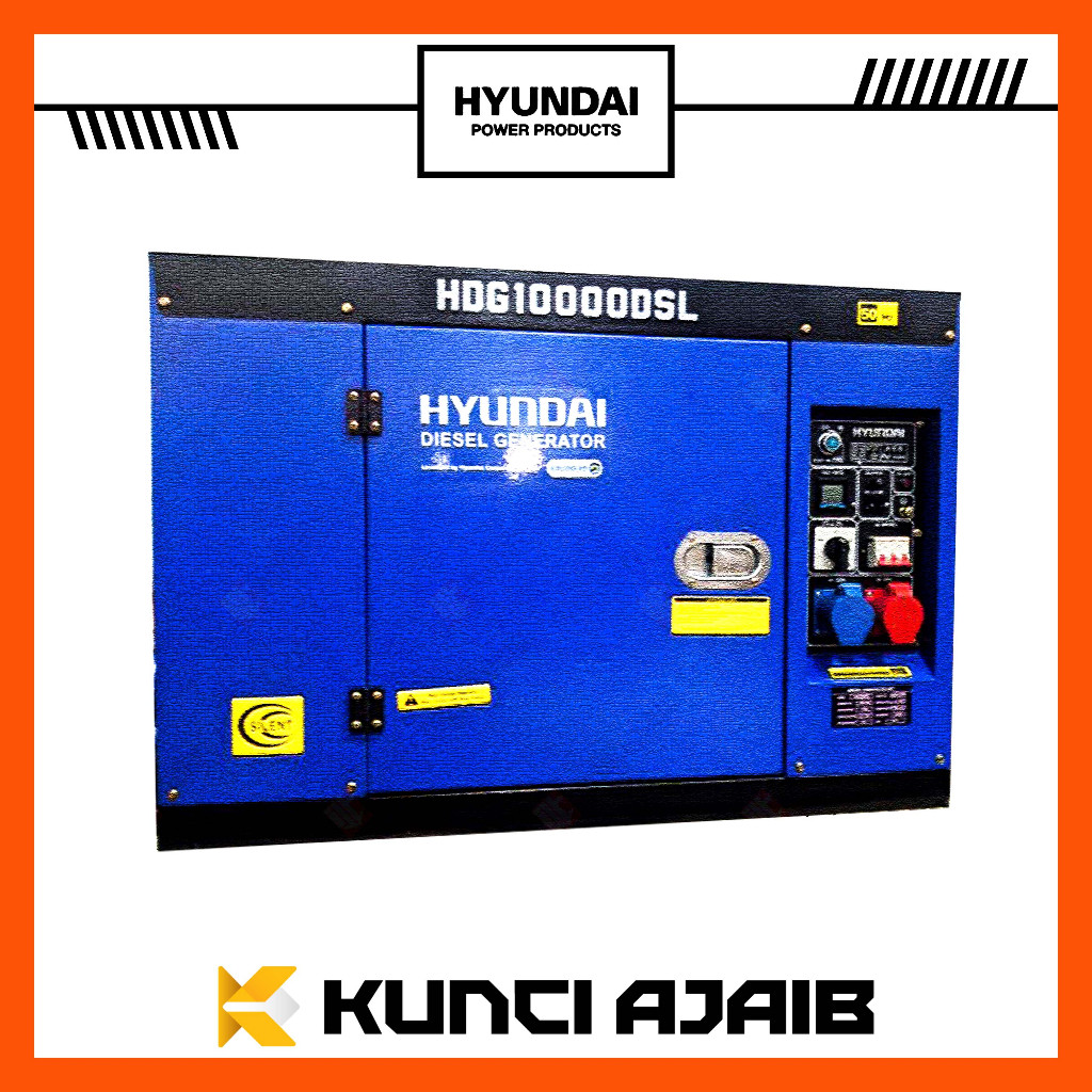 HYUNDAI HDG 10000DSL Genset Diesel Generator SILENT 8000 Watt 10 KVA