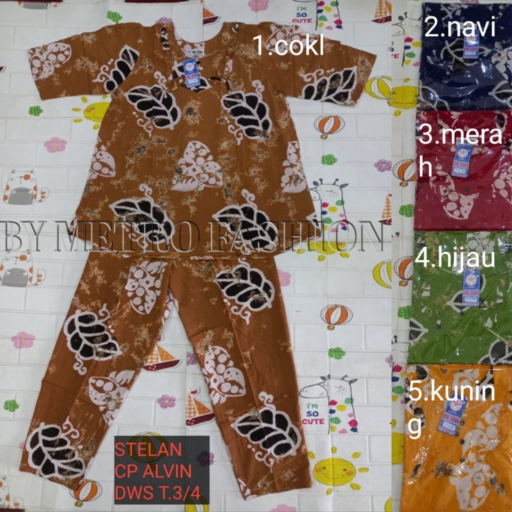 CP DEWASA ALVIN BATIK T 3/4