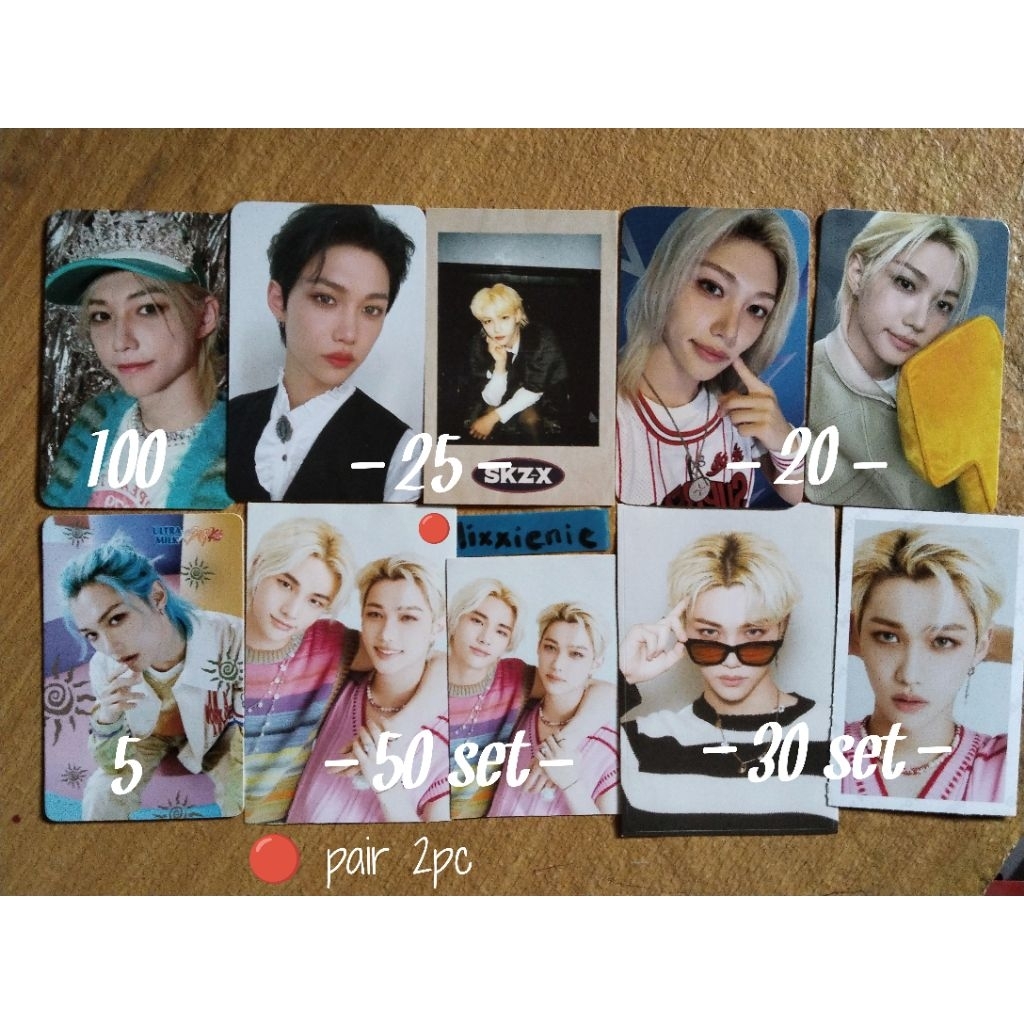 CLEARENCE SALE STRAYKIDS OFFICIAL PHOTOCARD Felix  POB 5-Star Everline Polaroid #LoveStay SKZ-X Fanm