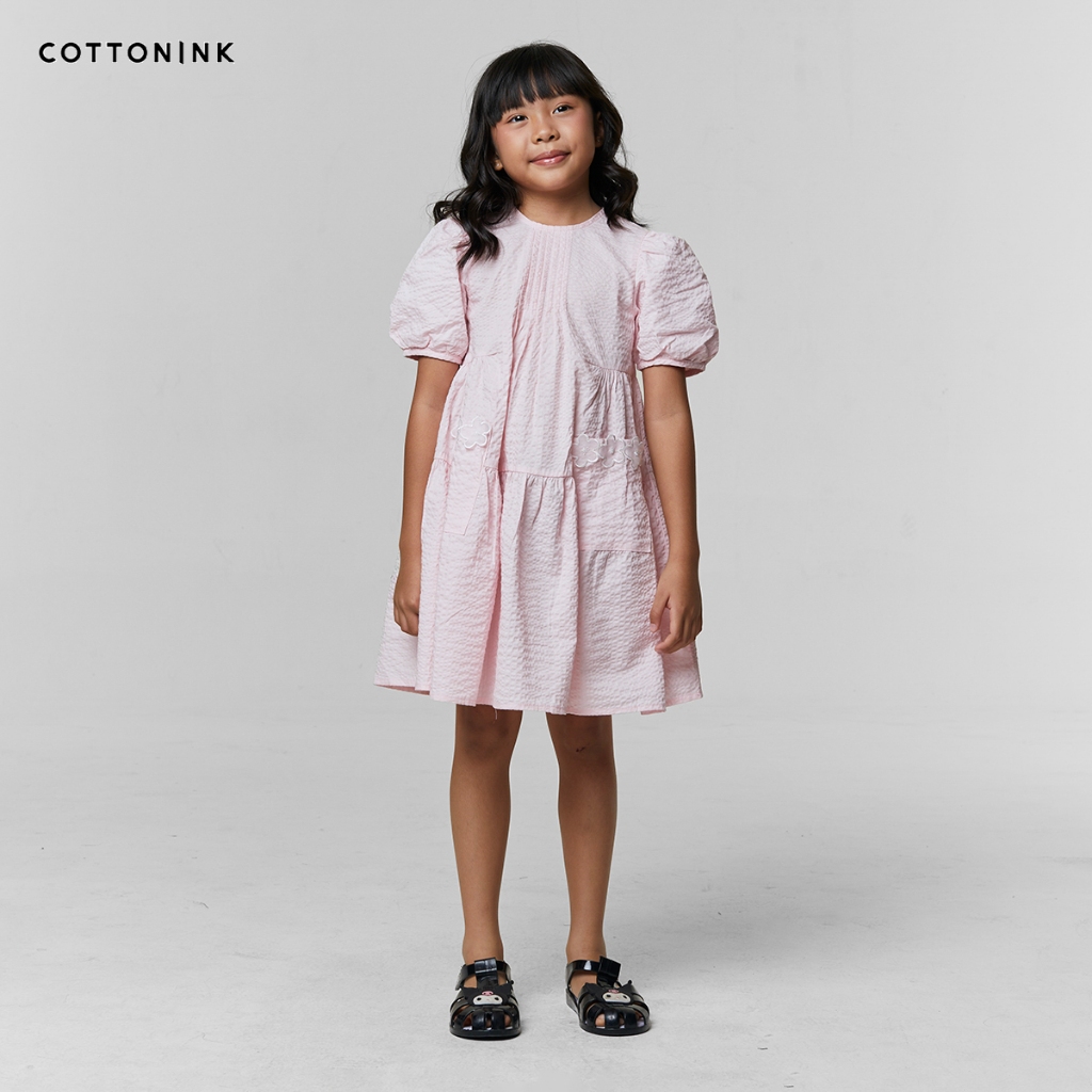 COTTONINK Mini  - Dress Anak Perempuan Pink Kora #AnniversaryCollection2025