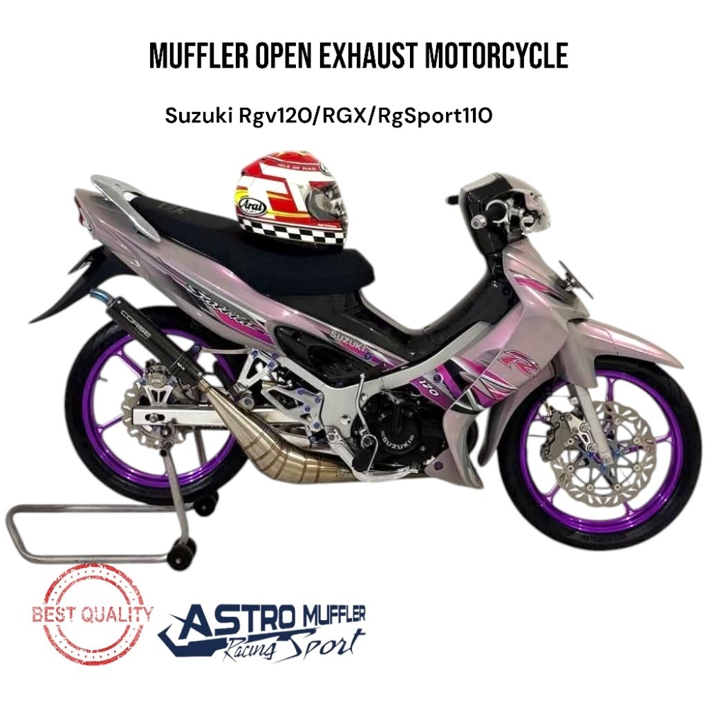 Suzuki Rg Sport Rgv120 RGX Exhaust system Motorcycle