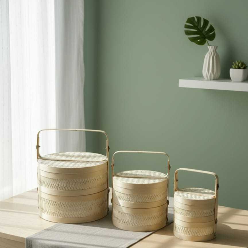 Tenong bambu susun/Rantang bambu susun/Besek bambu susun/Rantang catering/Tenong catering/Besek cate