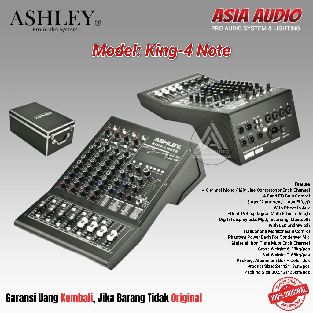 MIXER ASHLEY KING-4 NOTE