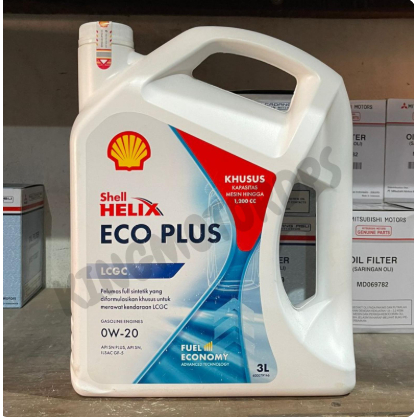 KMD | OLI MESIN LCGC SHELL ECO 0W-20 3.5L/ OLI MESIN SHELL ECO