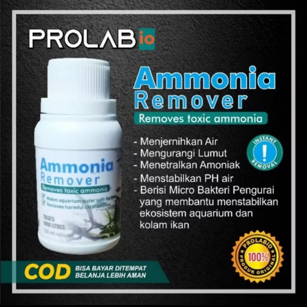 PROLABio AMONIAK REMOVER 100 ml Penghilang Bau dan Amoniak Aquarium