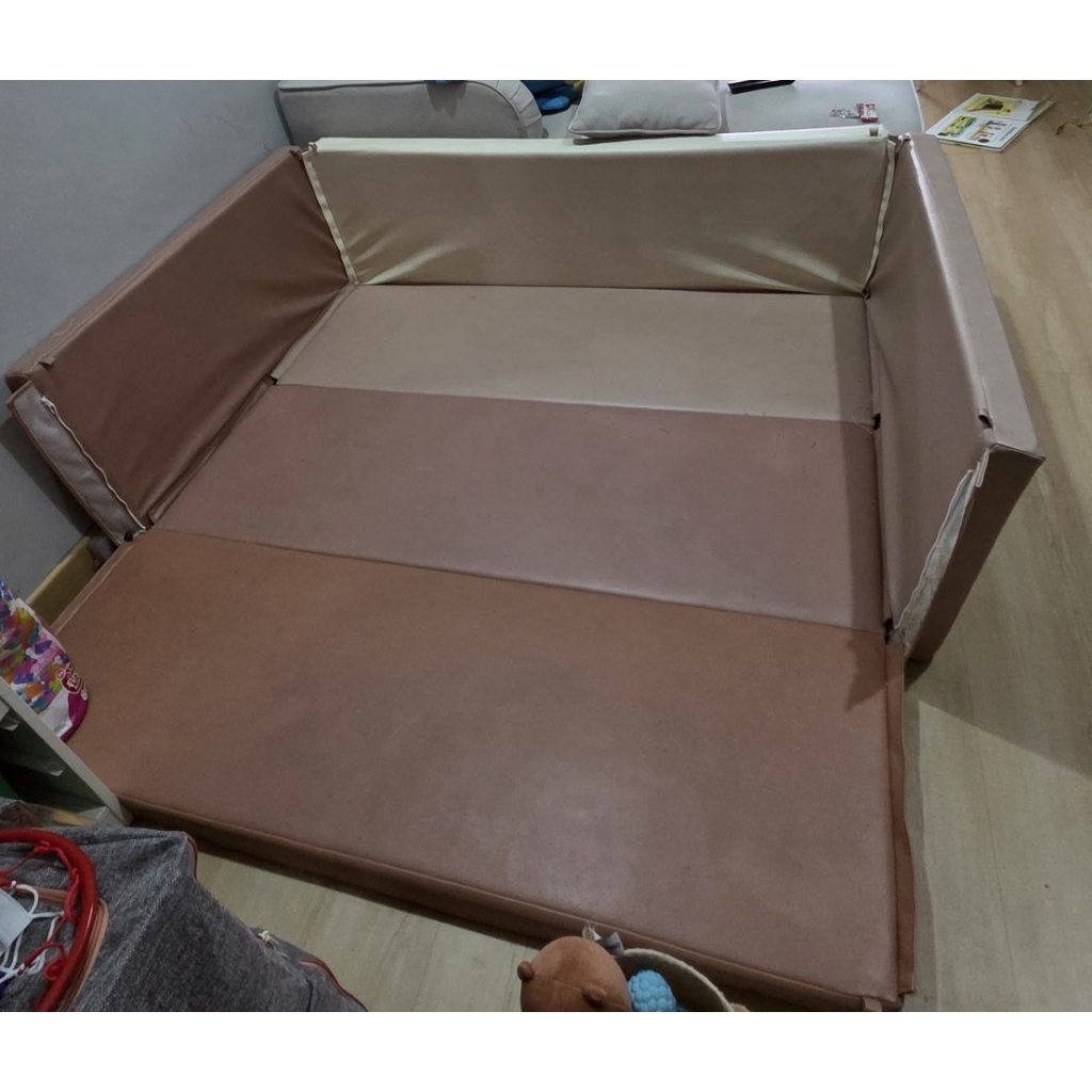 Preloved Bumper bed Lumba Playmat - bonus Bed Cover matras