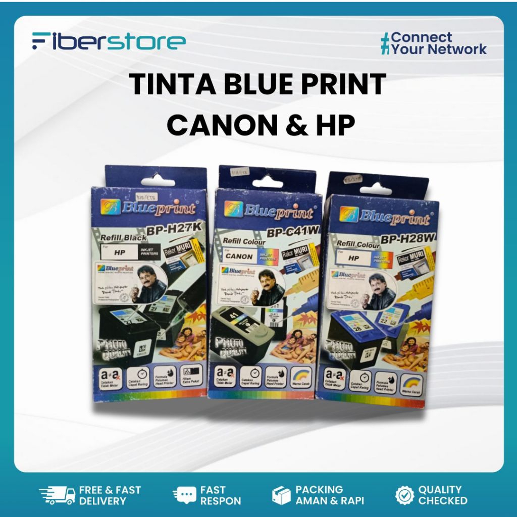 BLUEPRINT TINTA PRINTER FOR HP CANON HITAM WARNA