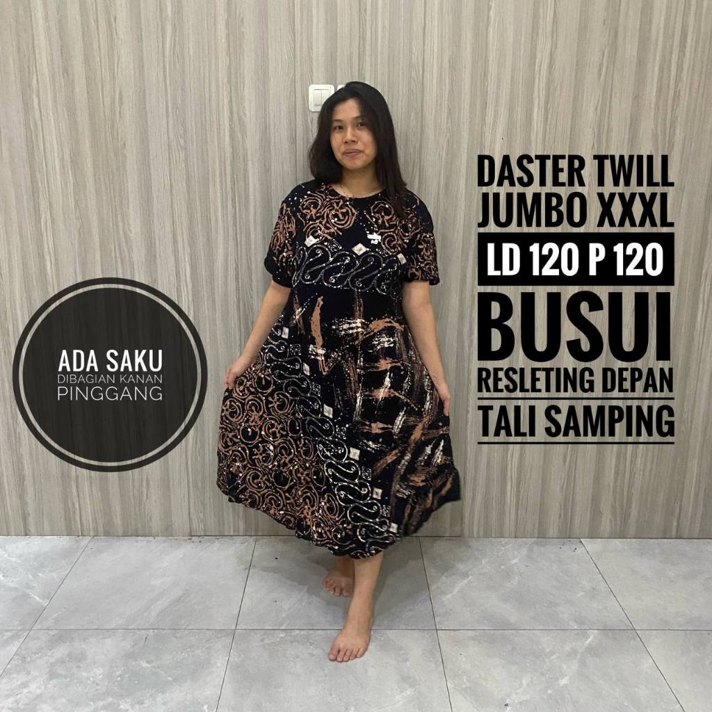 Daster Twill Ori Pekalongan Wanita Ibu Ibu Orang Tua Dewasa Terbaru Kekinian Modis Big Size Jumbo Mo