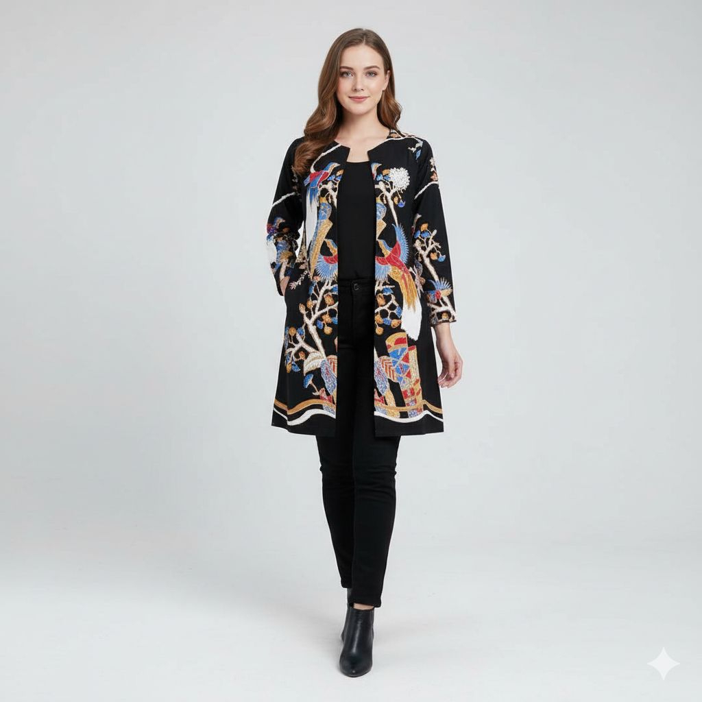 baju batik premium model kerja