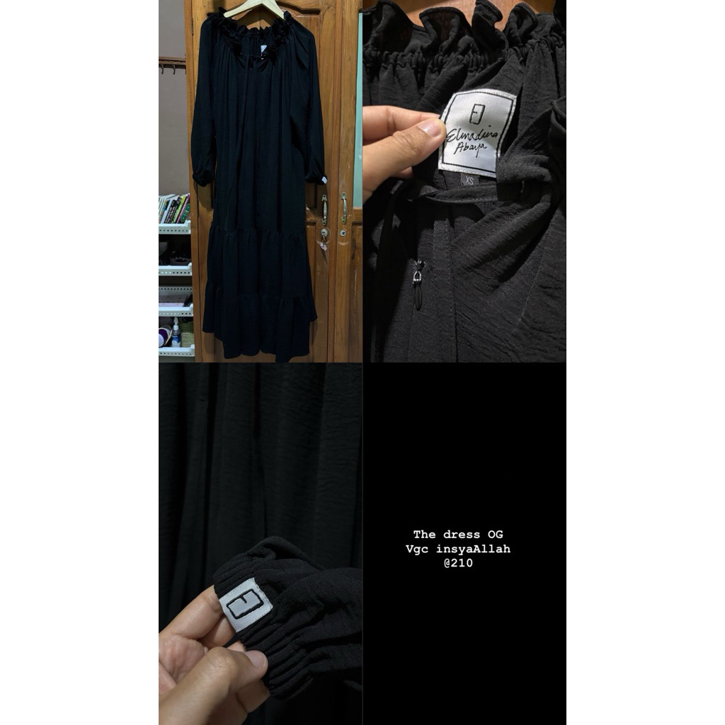 The dress OG elmadina abaya black XS