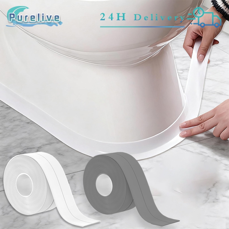 3.2m Tape Perekat Lakban Anti Jamur Cocok Untuk Wastafel Dapur Dan Kamar Mandi