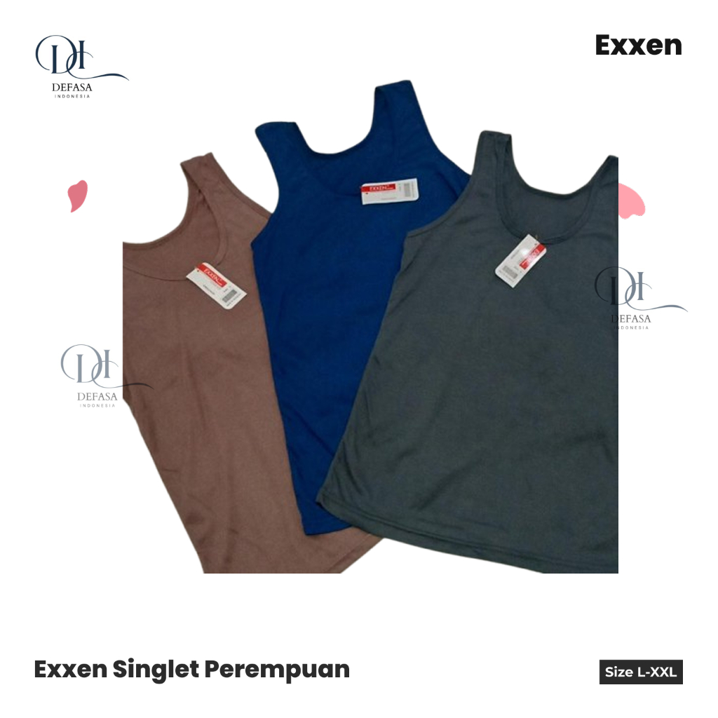 Singlet Wanita Tali Lebar L XL XXL
