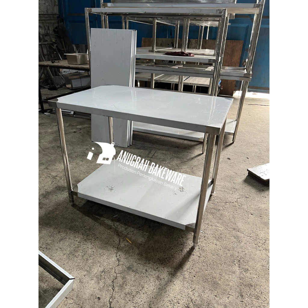 MEJA STAINLESS WORKTABLE MEJA DAPUR 100x70x80