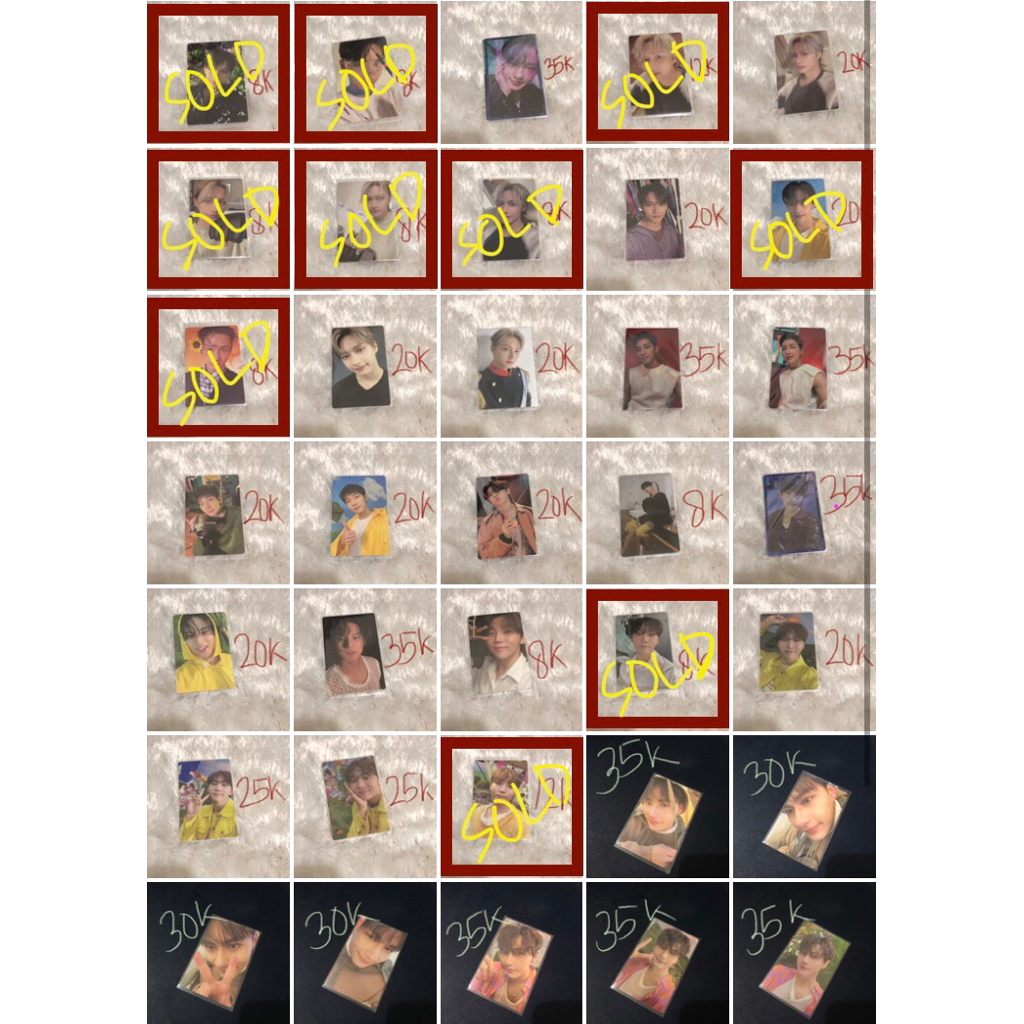 CLEARANCE SALE PHOTOCARD SEVENTEEN – JUN, WONWOO, WOOZI, DK, MINGYU, SEUNGKWAN