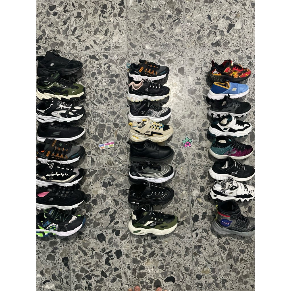 Sepatu Skechers sekolah badminton tennis lari padel dewasa remaja anak kids preloved second original