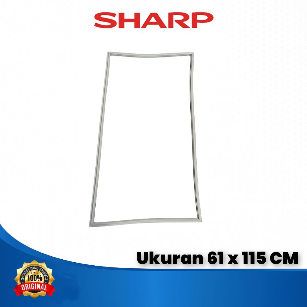 Karet Pintu bawah Kulkas 2pintu SHARP SJ-P570NLV-SL– Original / Seal Magnet Pintu Kulkas