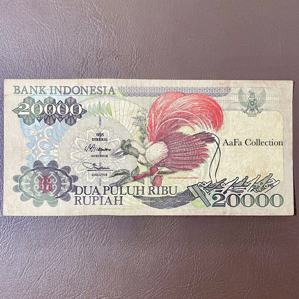 UANG KERTAS KUNO 20 RIBU CENDRAWASIH 1995 (SERI REPEATER)