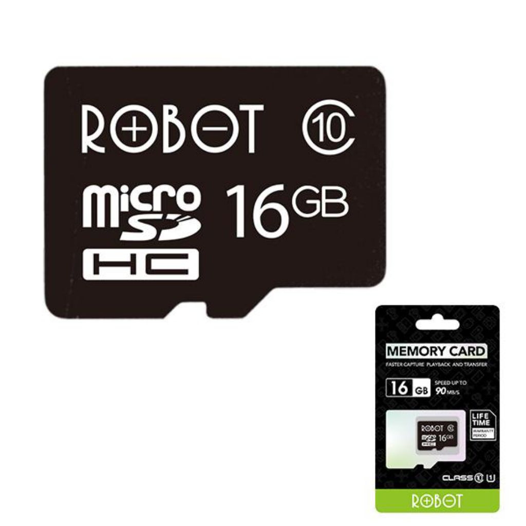 MEMORI CARD micro Robot storage 8 gb, 4 gb,16 gb, class 10 micro /kartu memori TF CARD with packg bl