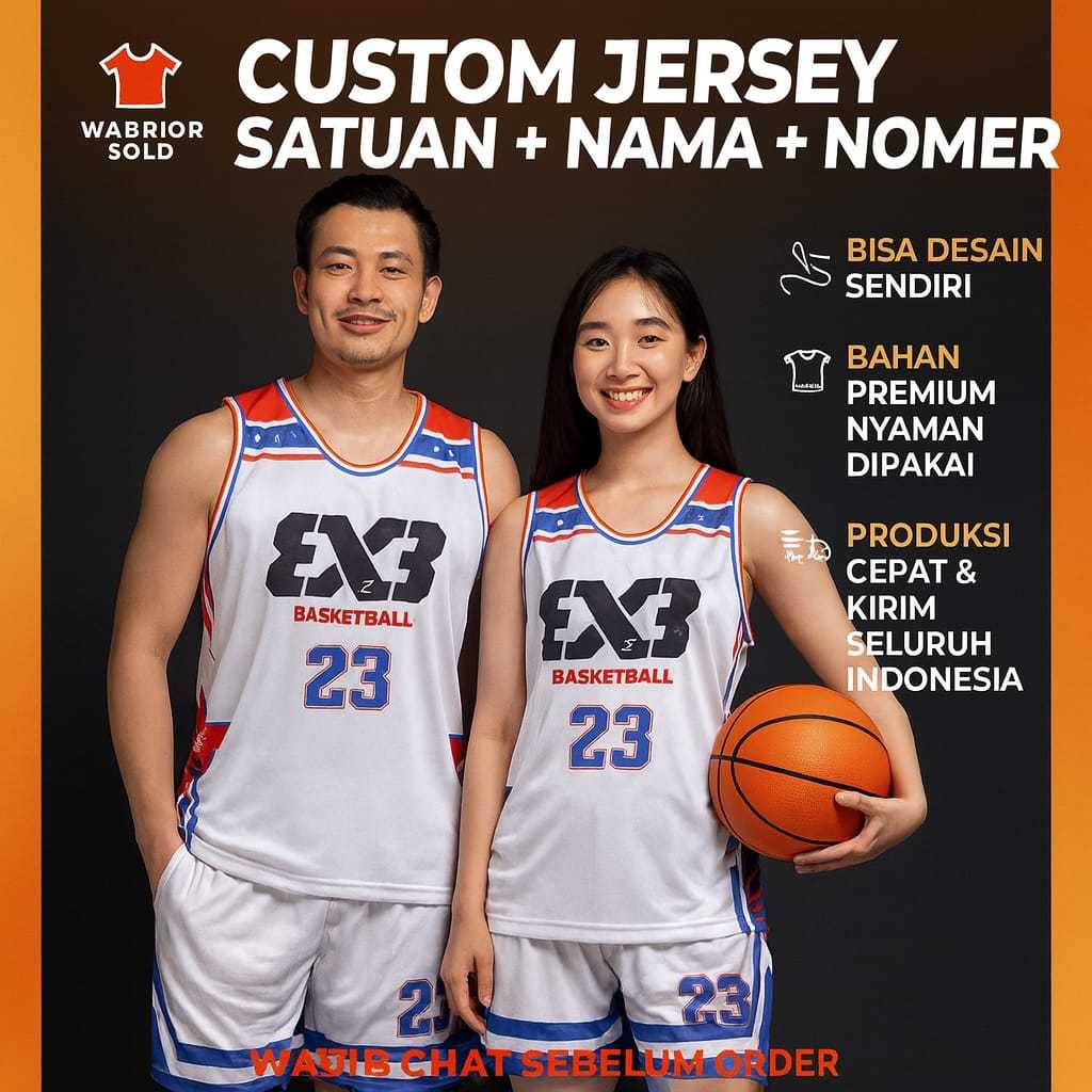 CUSTOM JERSEY BASKET SOLO / CUSTOM JERSEY BASKET Satuan Desain 18