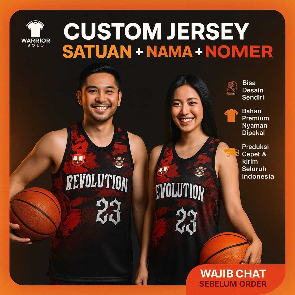 CUSTOM JERSEY BASKET SOLO / CUSTOM JERSEY BASKET Satuan Desain 25
